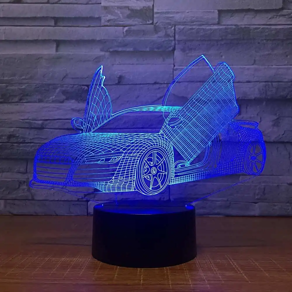Veilleuse Voiture Lampe 3D Voiture Sport – Image 6