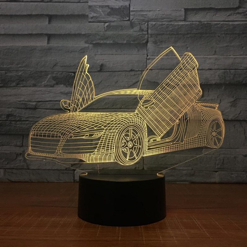 Veilleuse Voiture Lampe 3D Voiture Sport – Image 5