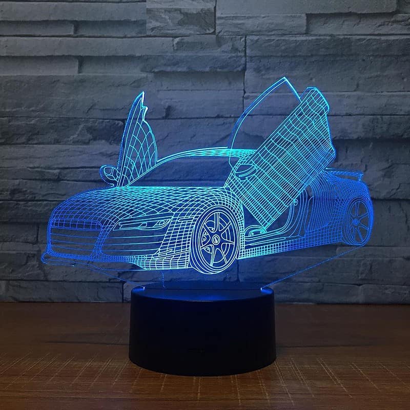 Veilleuse Voiture Lampe 3D Voiture Sport – Image 3