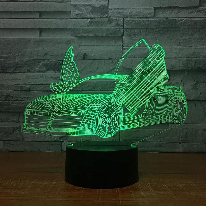 Veilleuse Voiture Lampe 3D Voiture Sport – Image 4