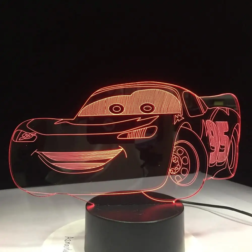 Veilleuse Voiture Lampe 3D Cars – Image 2