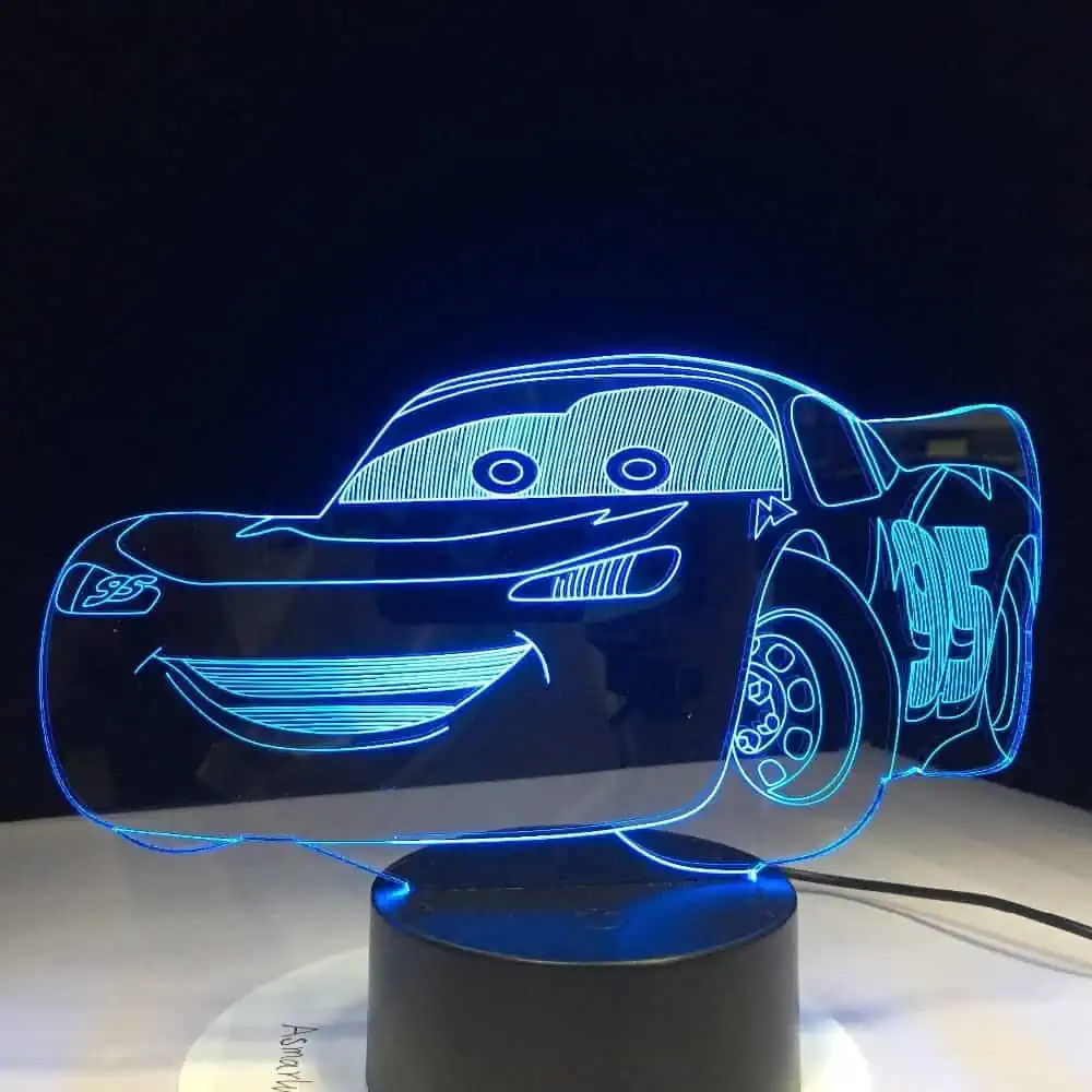 Veilleuse Voiture Lampe 3D Cars – Image 3