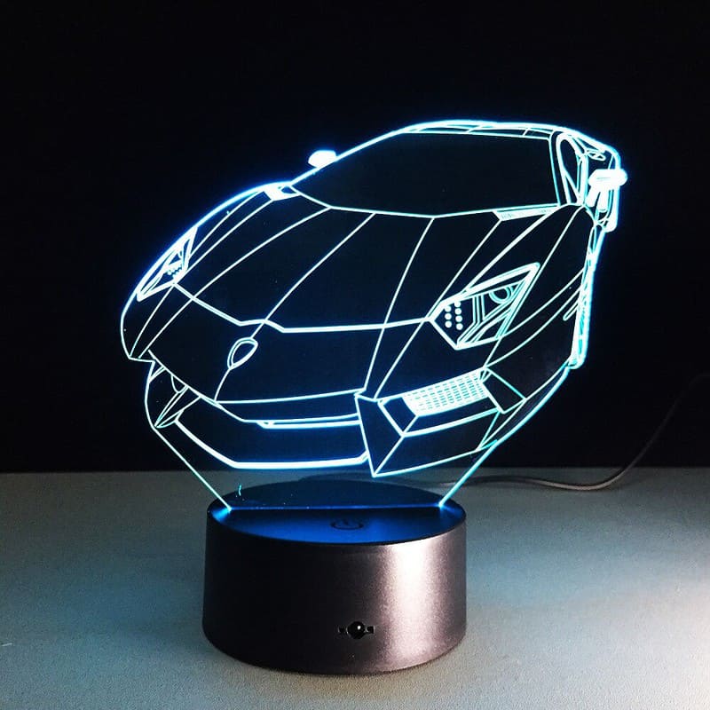 Veilleuse Voiture Lampe 3D De Course – Image 5