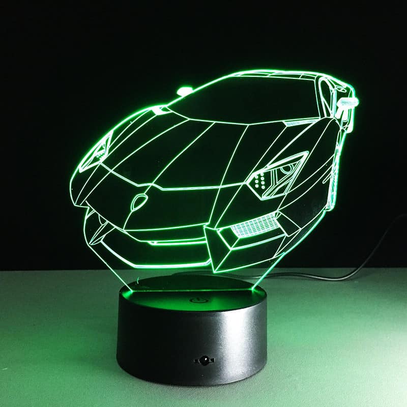 Veilleuse Voiture Lampe 3D De Course – Image 6