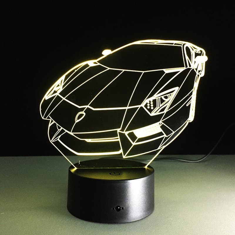 Veilleuse Voiture Lampe 3D De Course – Image 7