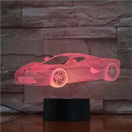 Veilleuse Voiture Lampe 3D Led Supercars – Image 6