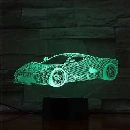 Veilleuse Voiture Lampe 3D Led Supercars – Image 4