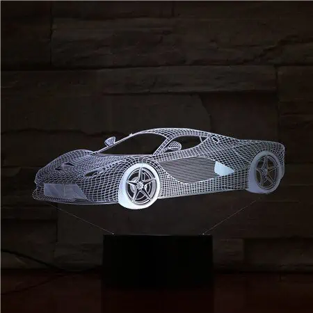 Veilleuse Voiture Lampe 3D Led Supercars – Image 5