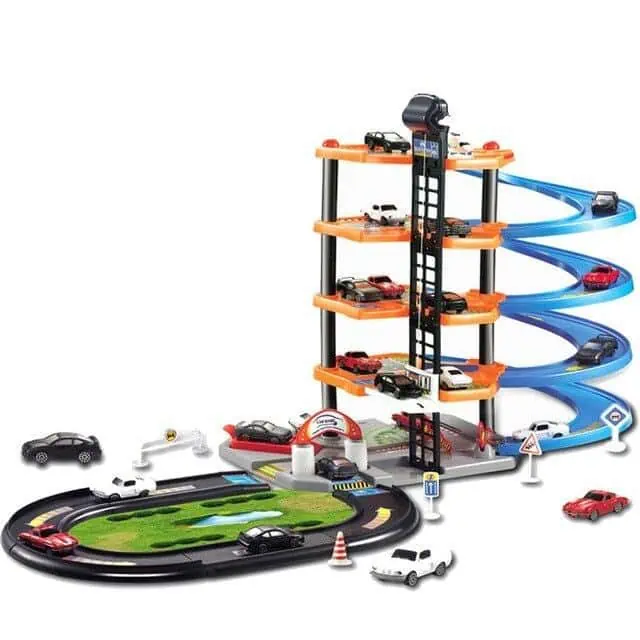 Garage Voiture Jouet Parking Enfants