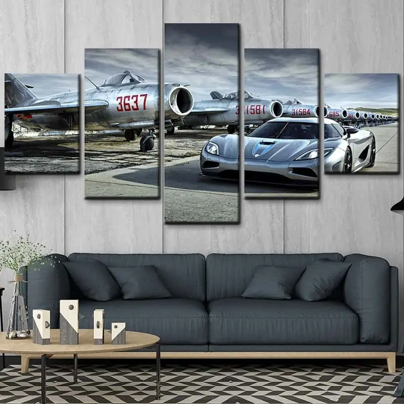 Tableau Voiture 5 Parties