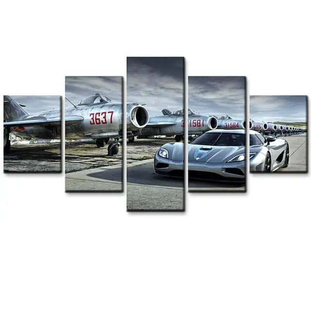 Tableau Voiture 5 Parties – Image 2