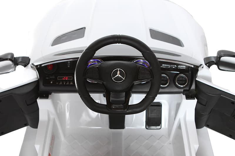 Voiture Electrique Enfant Mercedes Amg Gtr Blanche – Image 5