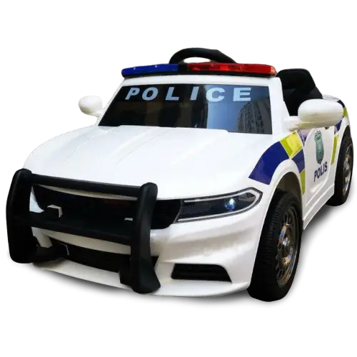 Voiture Electrique Enfant Noir Police 2 Places